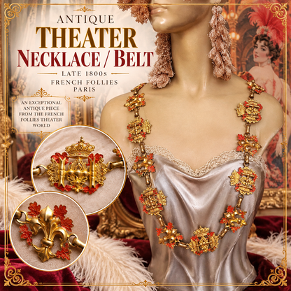 Antique French Necklace Belt Burlesque