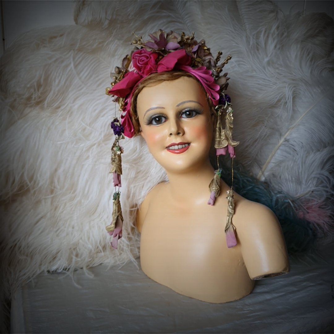 1920 Wax Child Bust