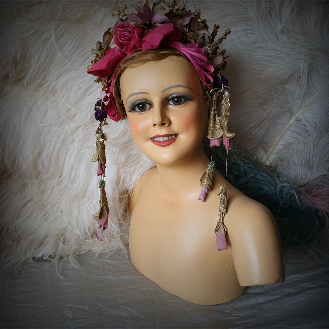 1920 Wax Child Bust