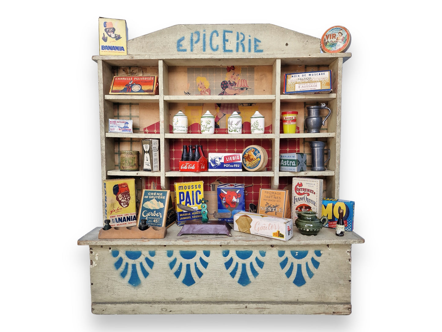 French Antique Epicerie Toy Shop