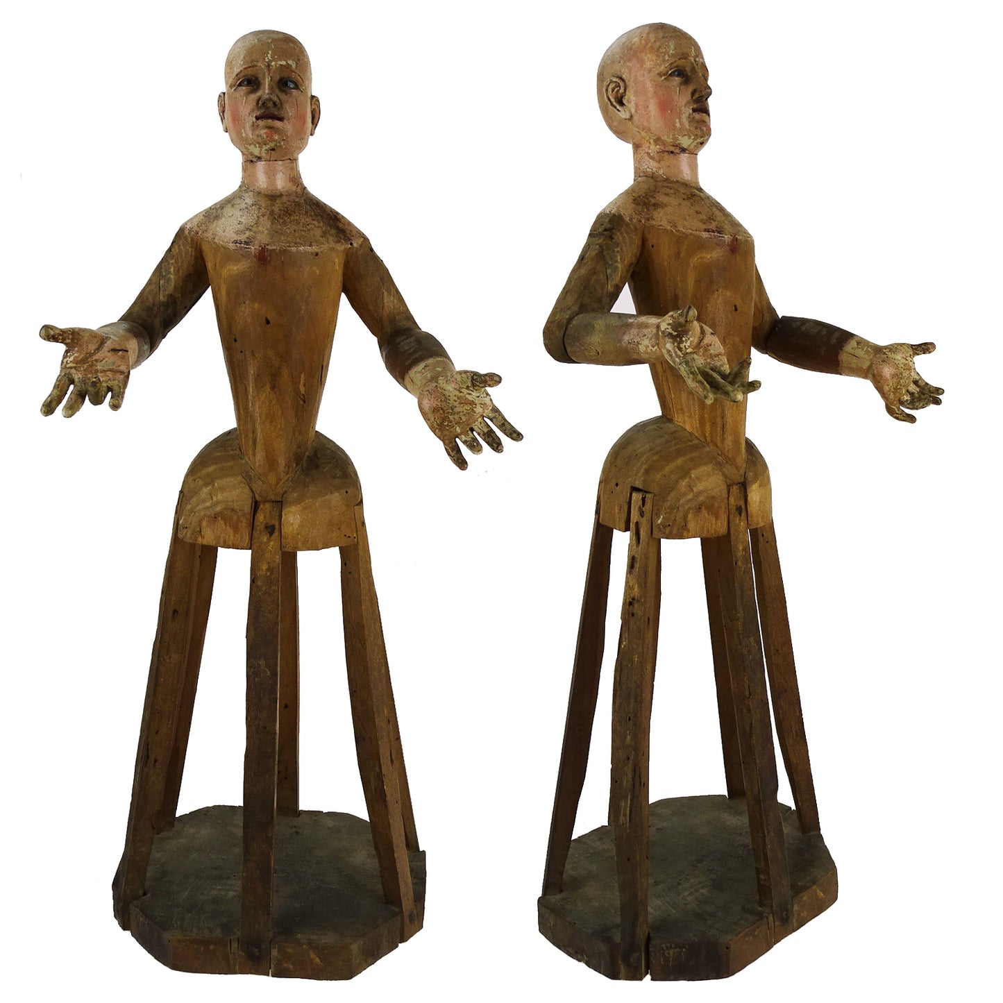 1700s Rare Madonna Santos Virgin Cage Doll