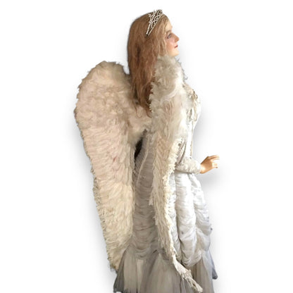 Rare Antique Angel Wings Feathered Design (Early 1900s)