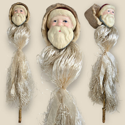 Rare 1930s French Santa Père Noël Marotte Whistle