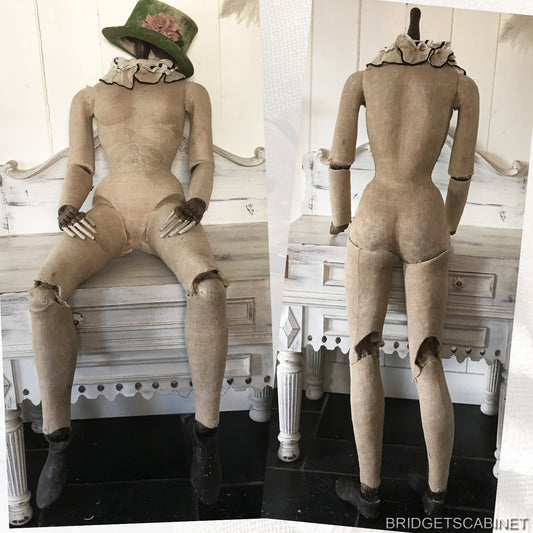 1800s Artist Lay Figure Mannequin Articulated