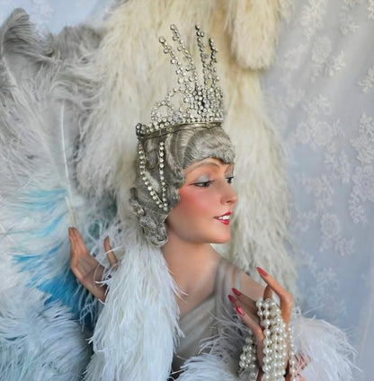 Early 1900s Rhinestone Stage Headdress