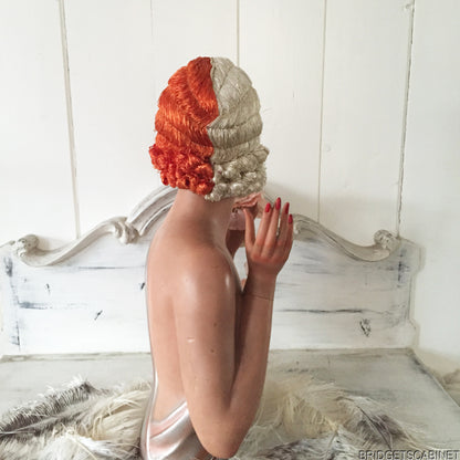 1920s 2-Colored Flapper Wig