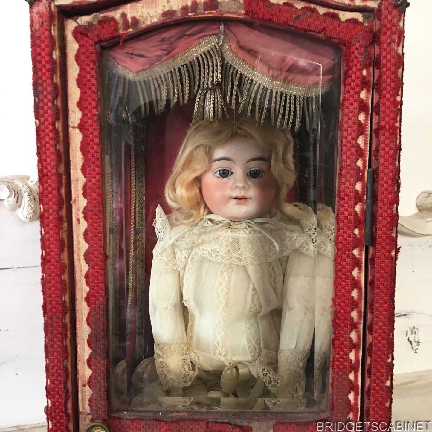 Antique French Sedan Chair Doll