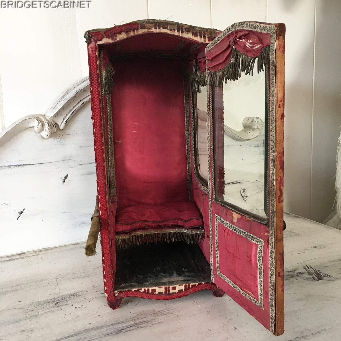 Antique French Sedan Chair Doll