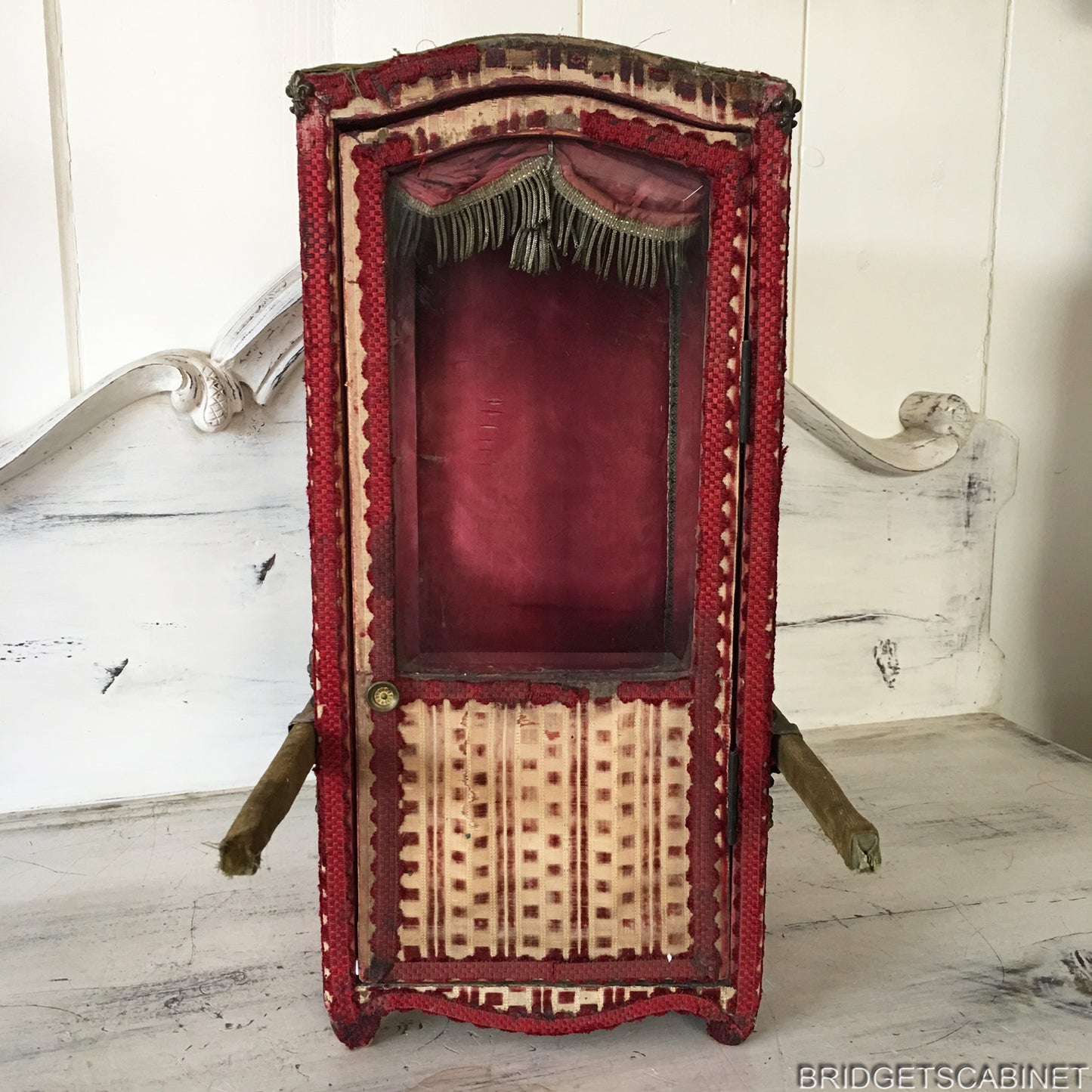 Antique French Sedan Chair Doll