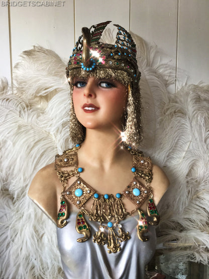 1930s Egyptian Revival Necklace Stage Theater