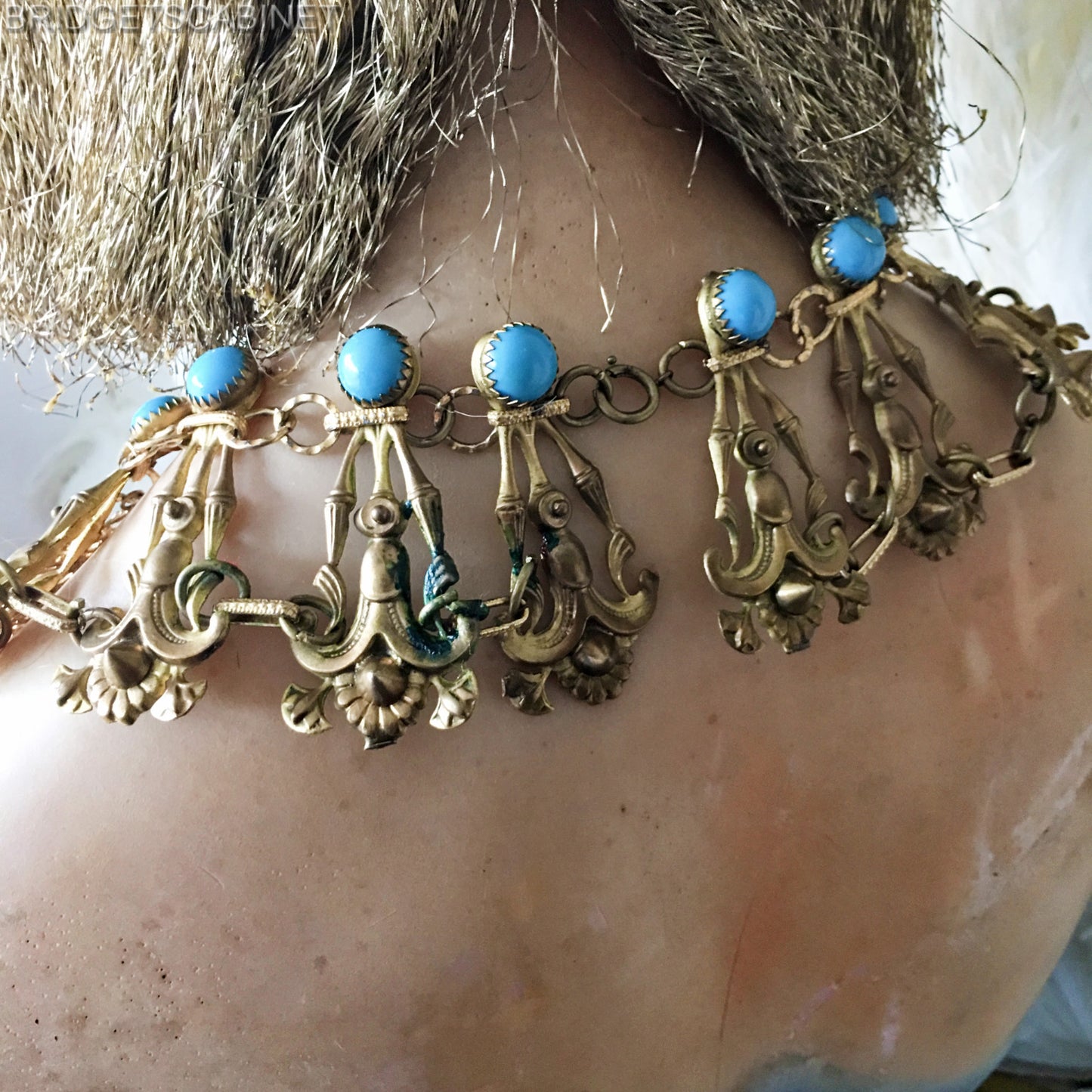 1930s Egyptian Revival Necklace Stage Theater