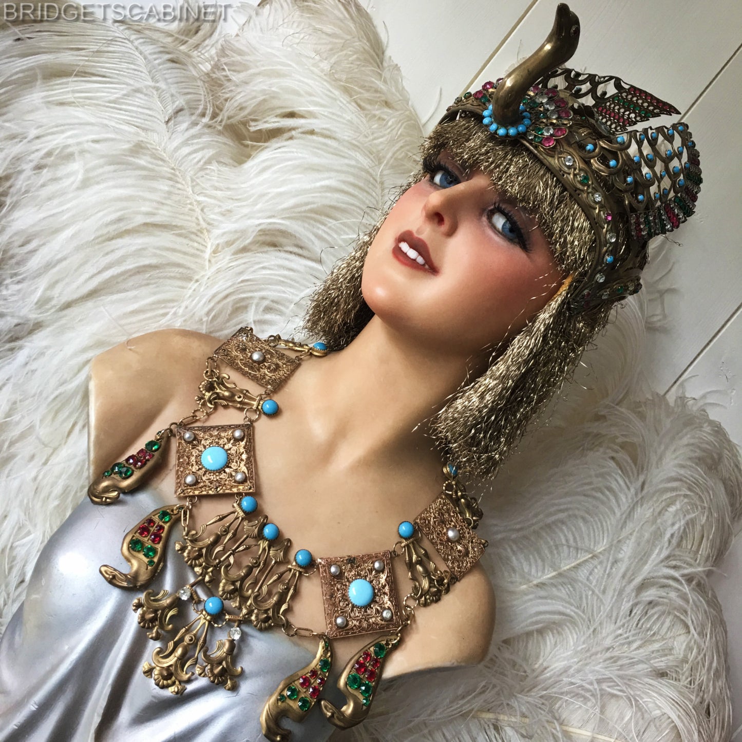 1930s Egyptian Revival Necklace Stage Theater