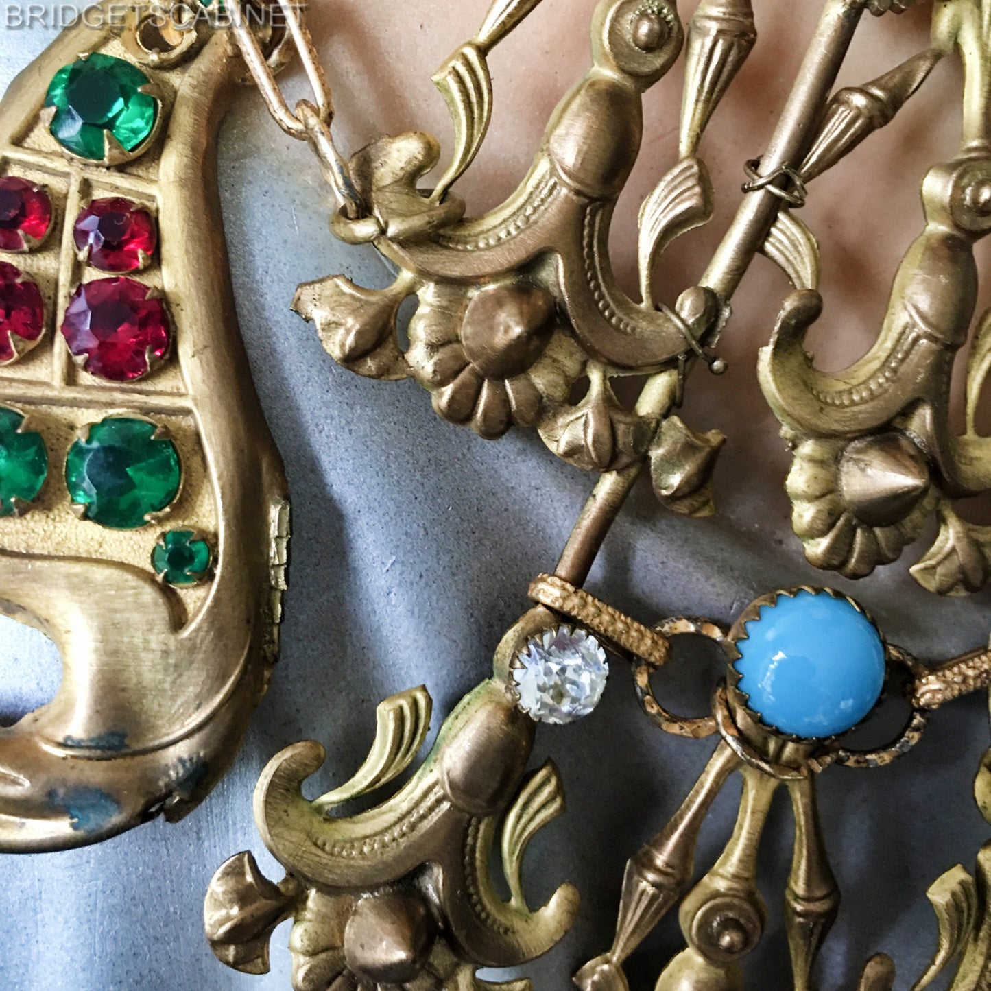1930s Egyptian Revival Necklace Stage Theater