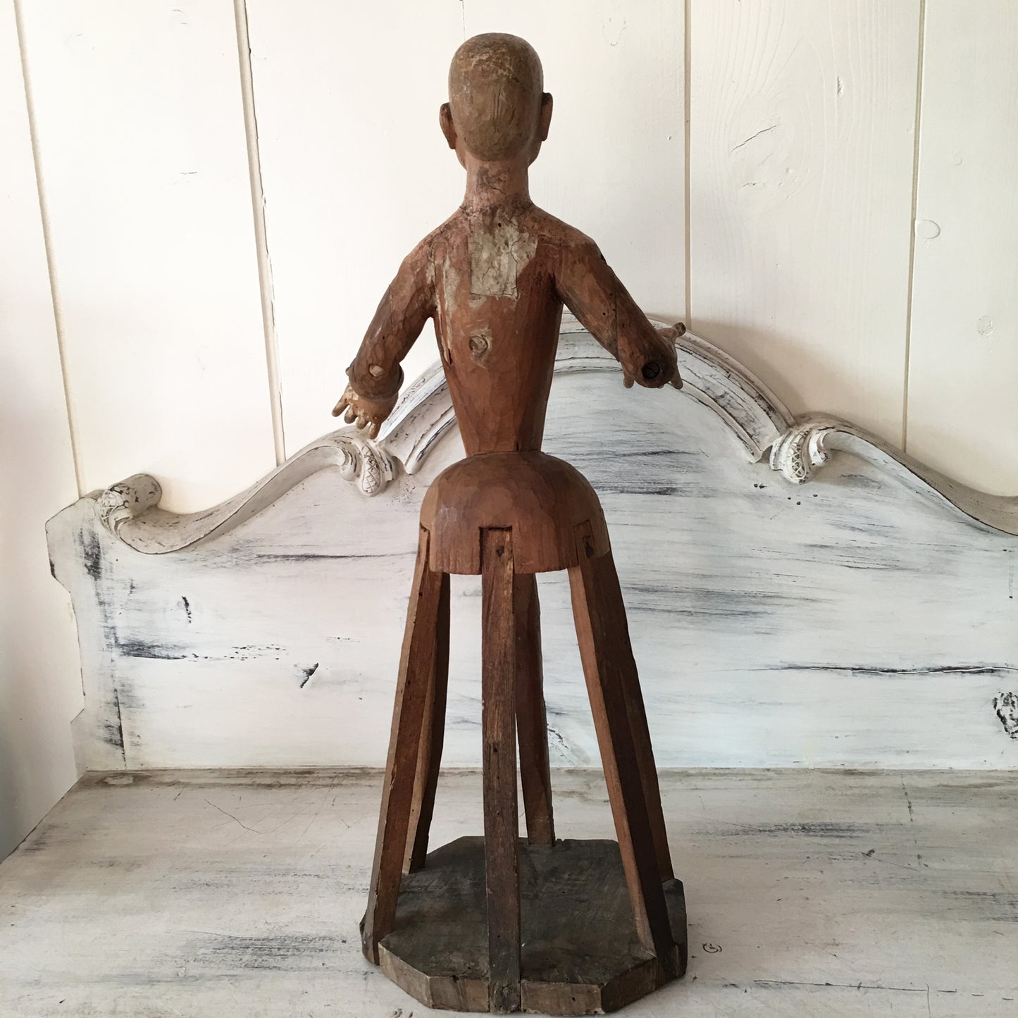 1700s Rare Madonna Santos Virgin Cage Doll