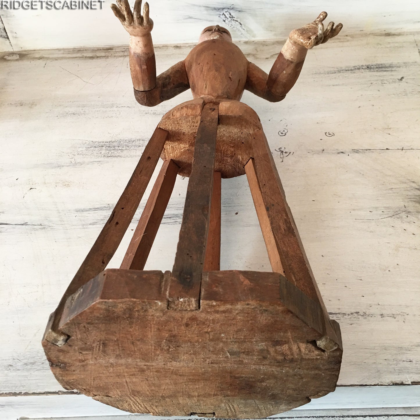 1700s Rare Madonna Santos Virgin Cage Doll
