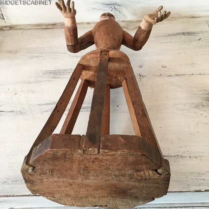 1700s Rare Madonna Santos Virgin Cage Doll