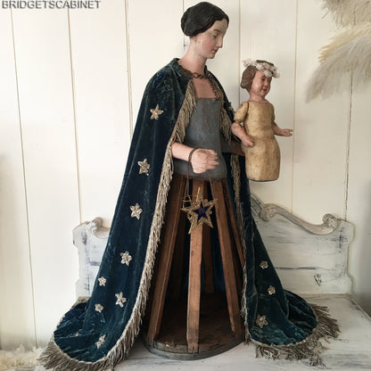 1780s Capipoye Madonna Santos Cage Doll with Child