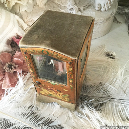 Antique Vernis Martin Doll Sedan Chaise