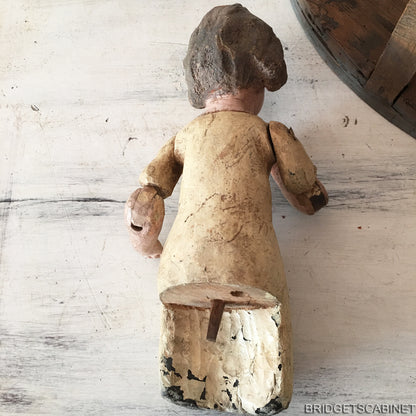 1780s Capipoye Madonna Santos Cage Doll with Child