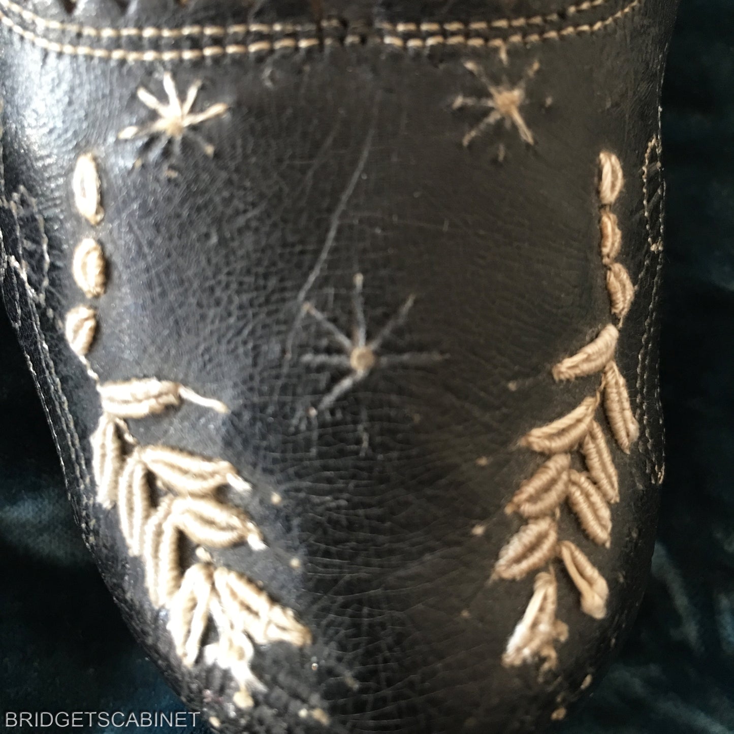 1850s French Velvet Shoes