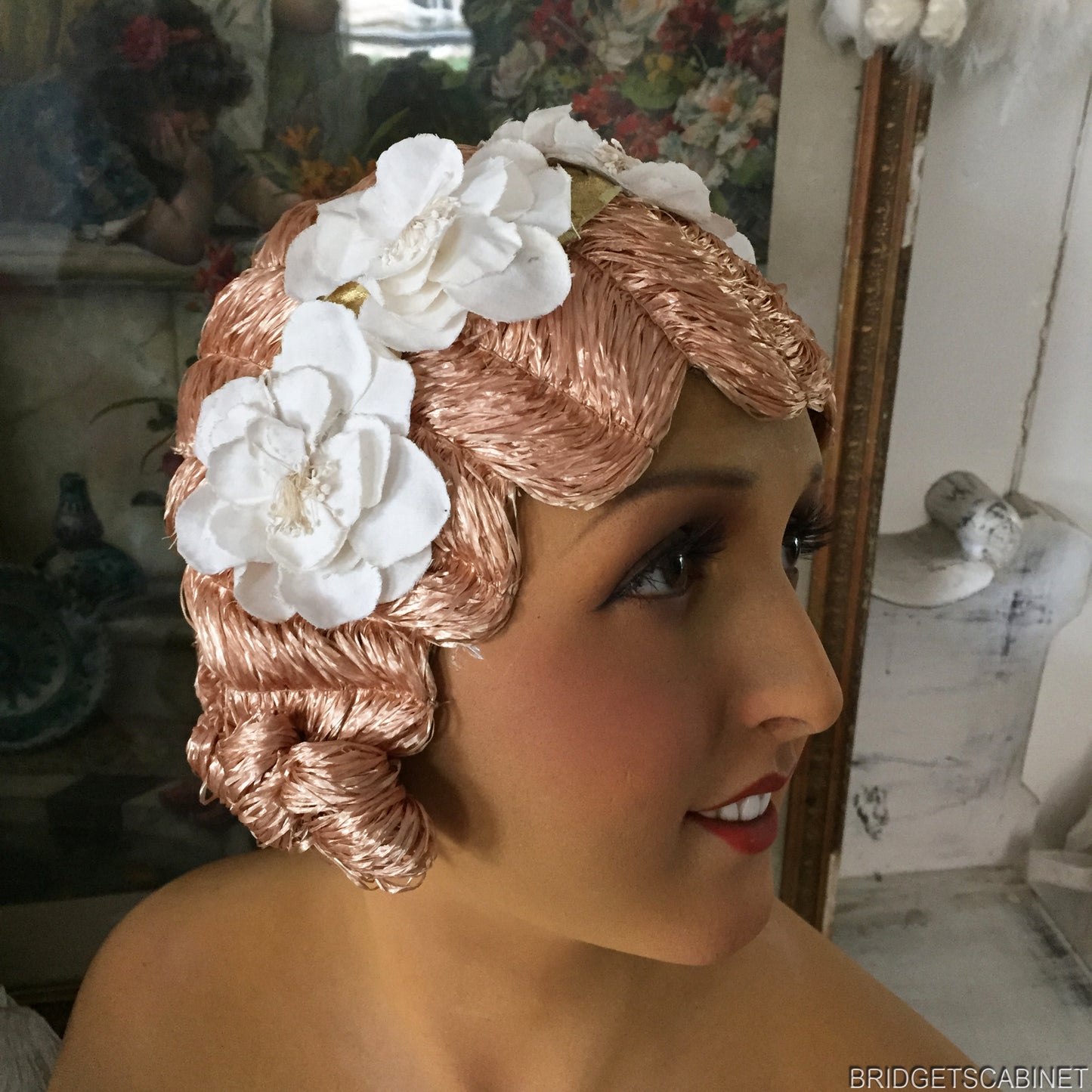 1920s Flower Flapper Wig