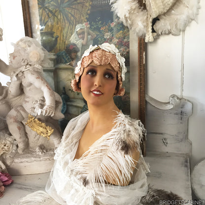 1920s Flower Flapper Wig