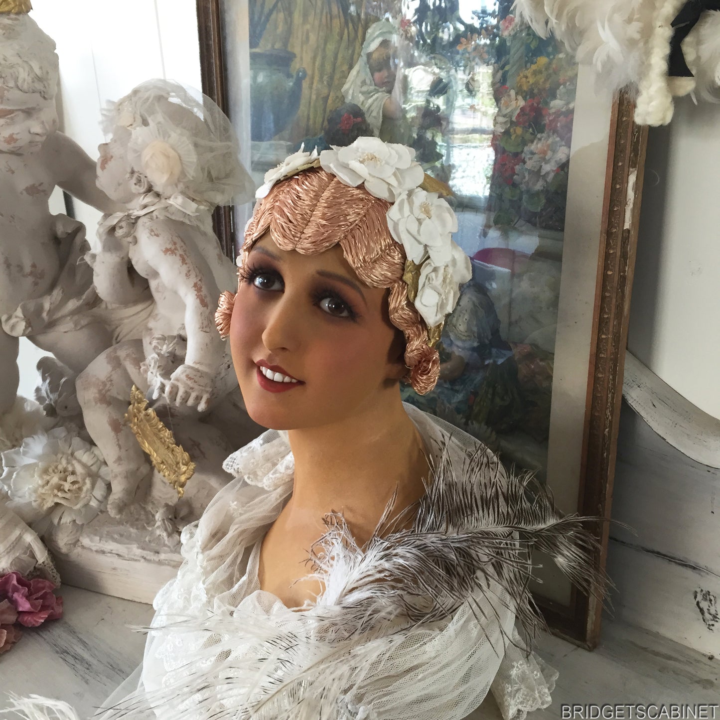 1920s Flower Flapper Wig