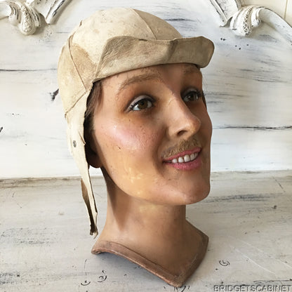 1920 Frernch Wax Bust Aviator