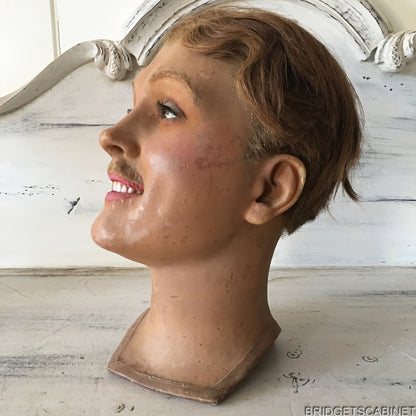 1920 Frernch Wax Bust Aviator