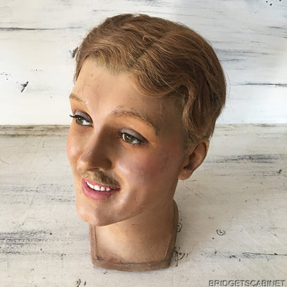 1920 Frernch Wax Bust Aviator
