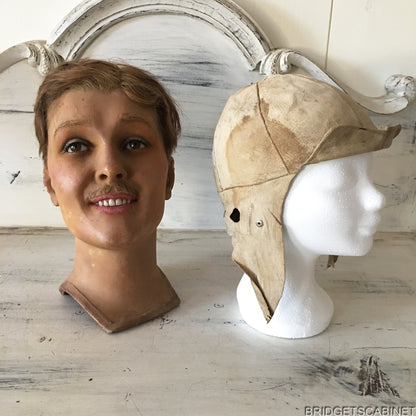 1920 Frernch Wax Bust Aviator