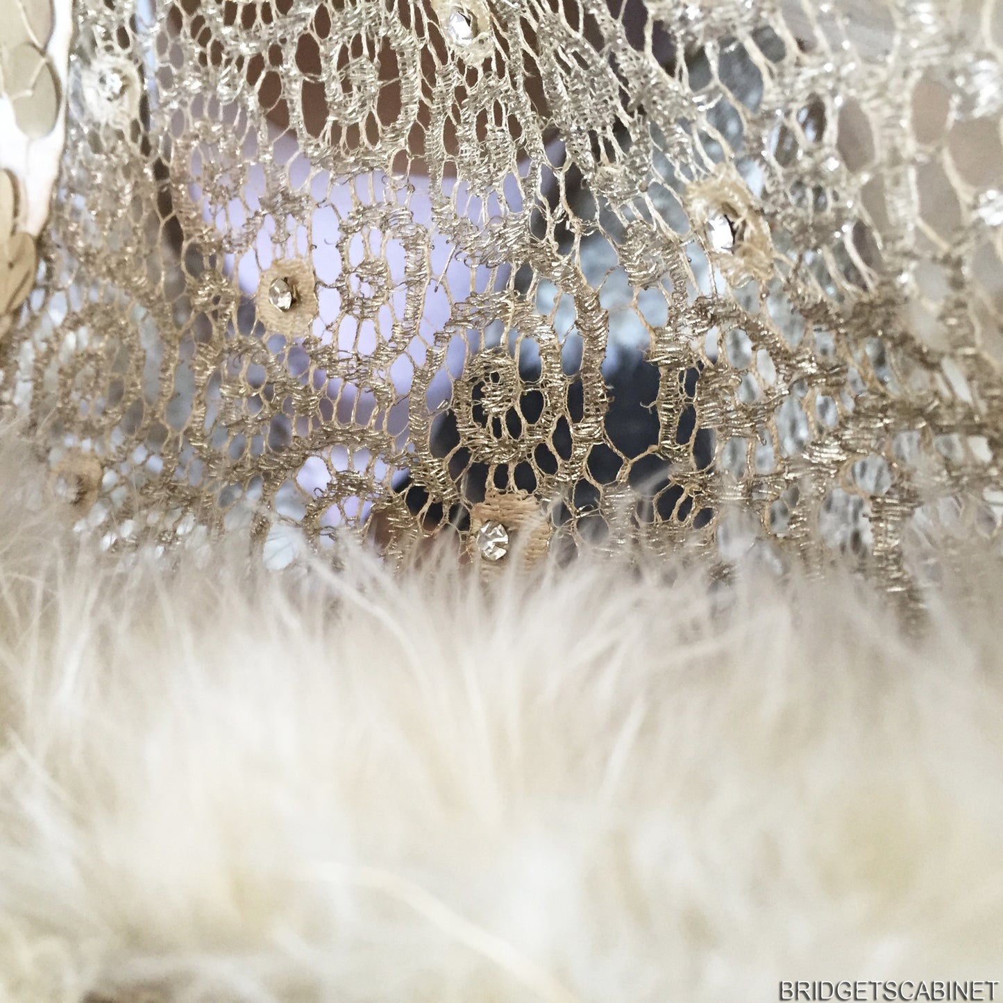 1920s French Stage Sequin Dress/ Hat