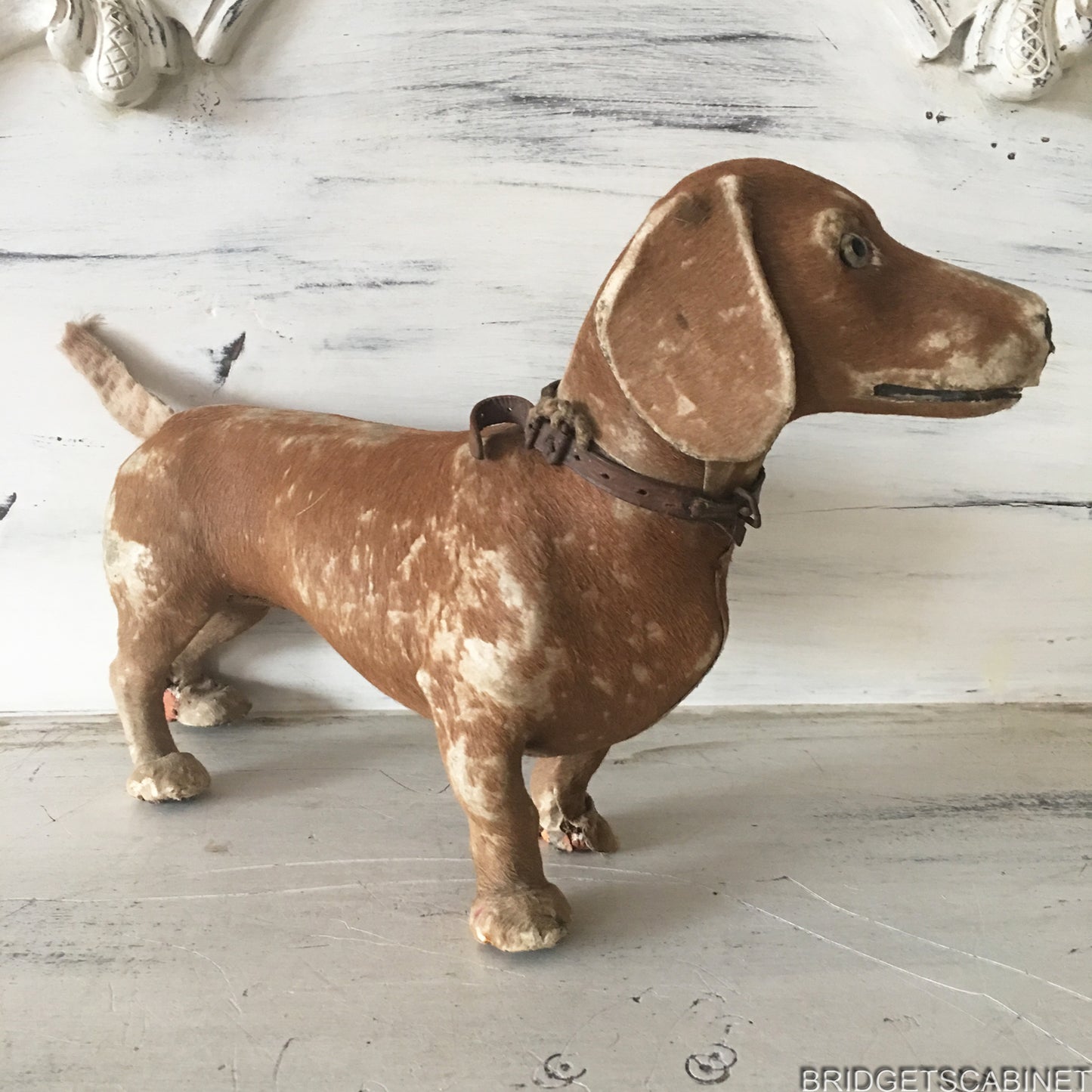 Antique Real Fur Toy Dog Doll
