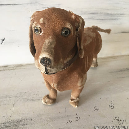 Antique Real Fur Toy Dog Doll
