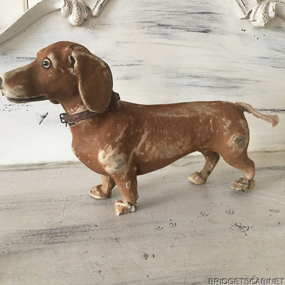 Antique Real Fur Toy Dog Doll