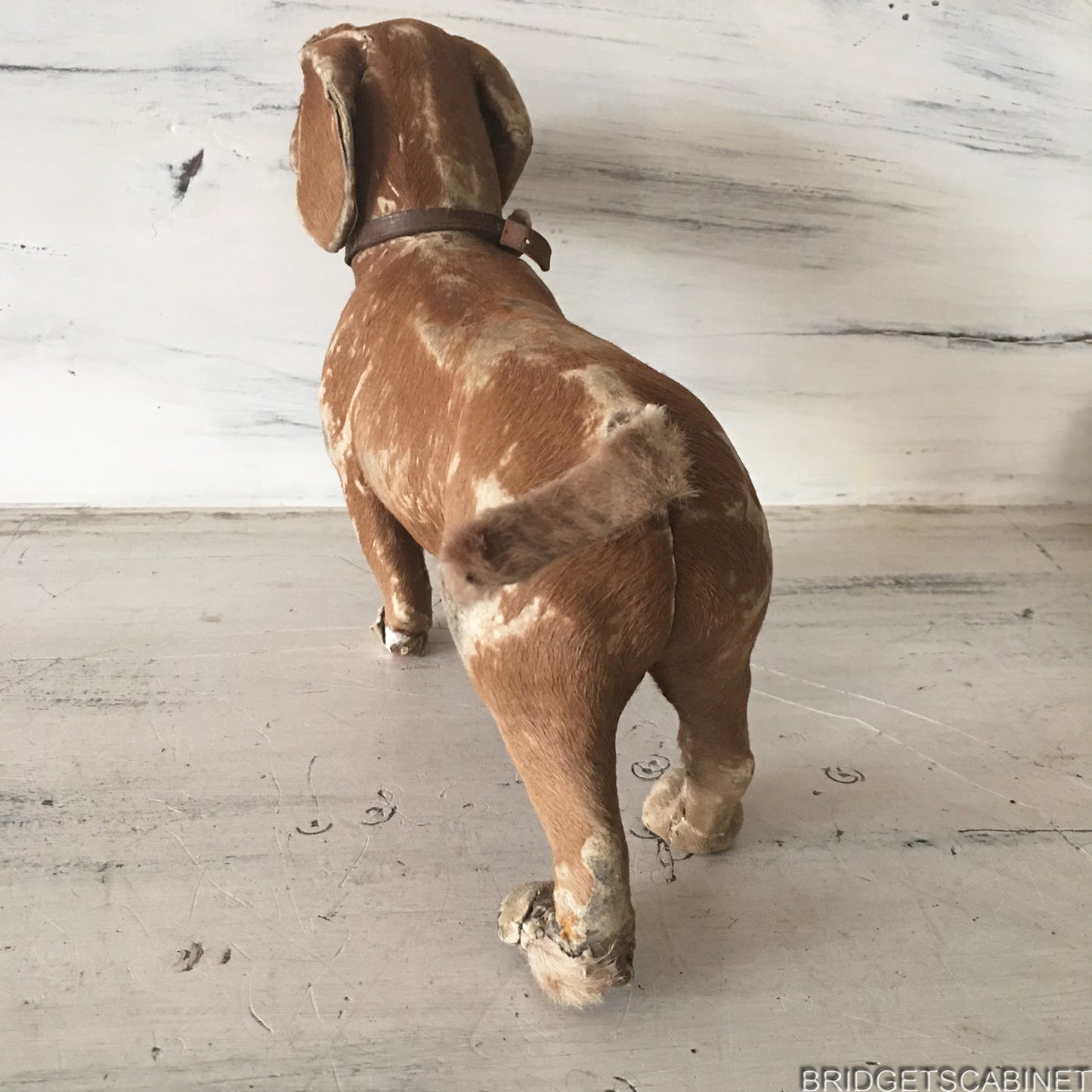 Antique Real Fur Toy Dog Doll