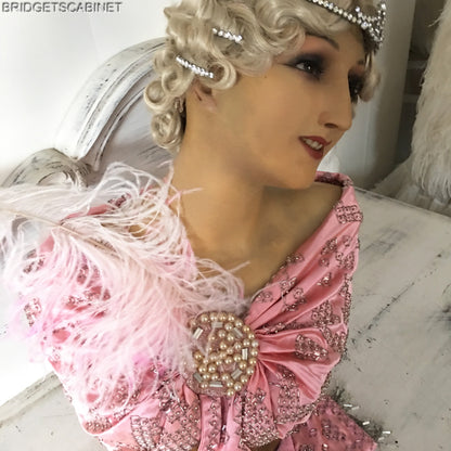 1920s French Lodier Wax Wig Bust