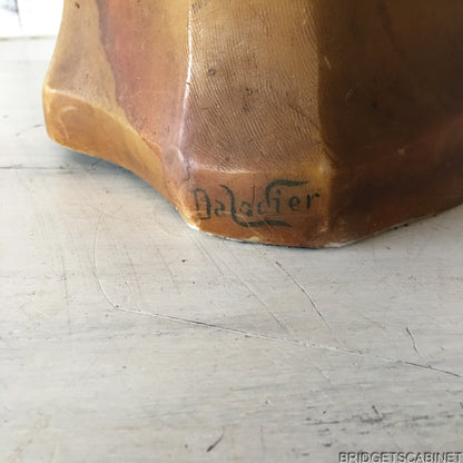 1920s French Lodier Wax Wig Bust