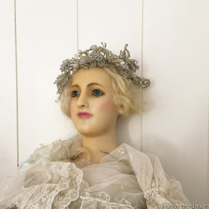 1900 French Wax Girl Bust