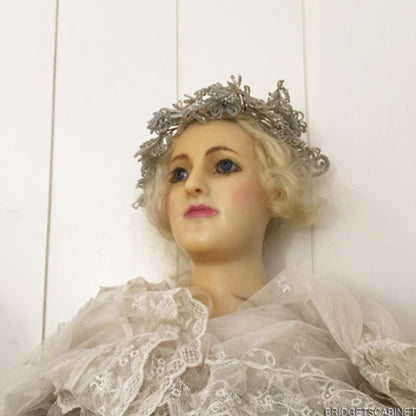 1900 French Wax Girl Bust