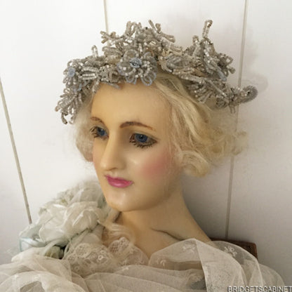 1900 French Wax Girl Bust