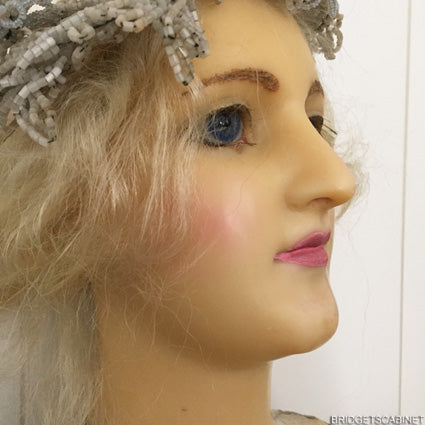 1900 French Wax Girl Bust