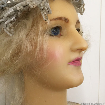 1900 French Wax Girl Bust