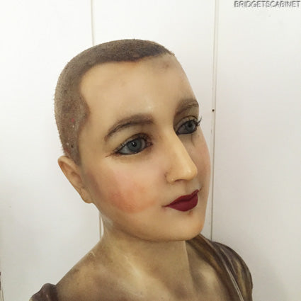 1910 art Nouveau Wax Bust