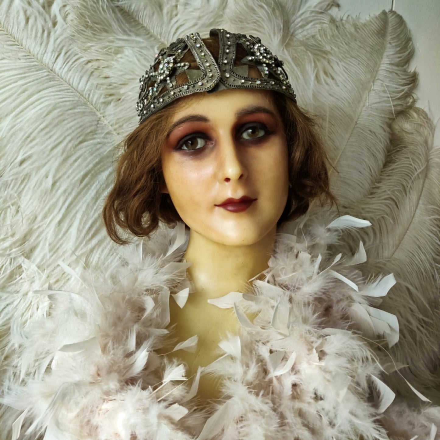 1920s Paris SStage Helmet Headdress