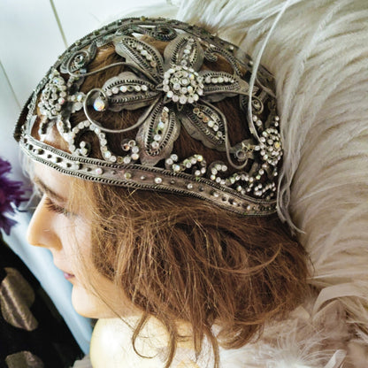 1920s Paris SStage Helmet Headdress