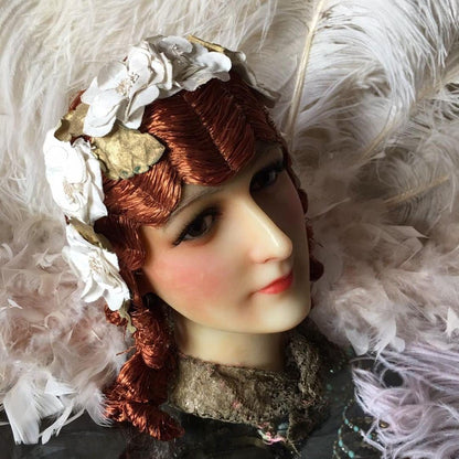 1920s French Wax Head Glass Eyes