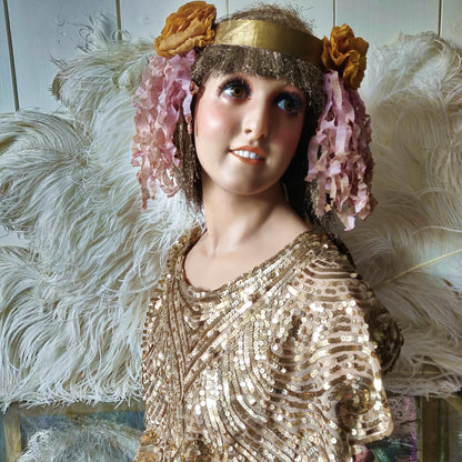 1920s P. Imans Gaby Wax Bust