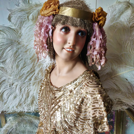 1920s P. Imans Gaby Wax Bust