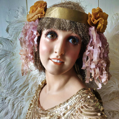 1920s P. Imans Gaby Wax Bust